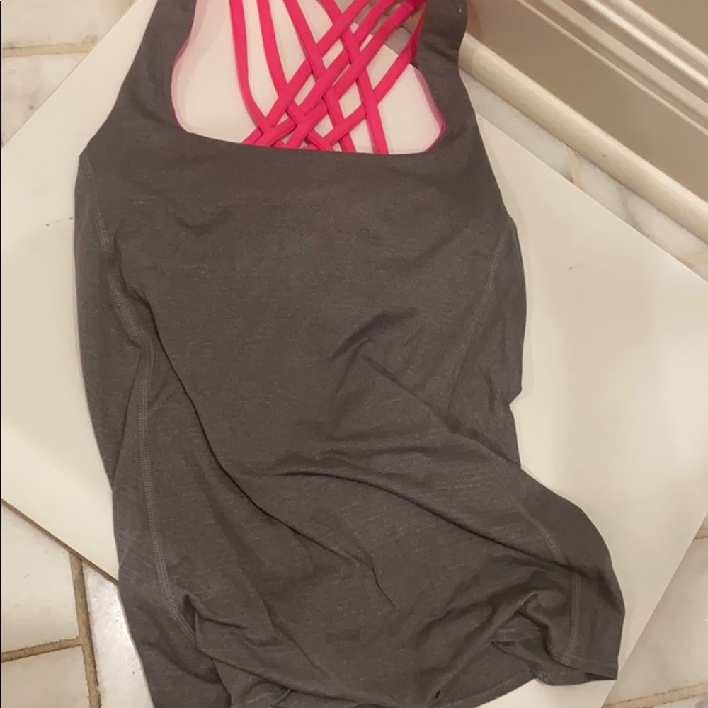 Lululemon Exercise Top With Built In Bra - image 3